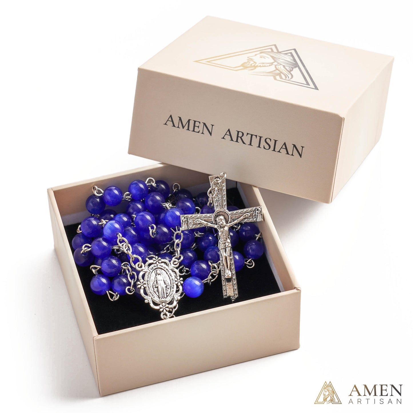 Blue Cat’s Eye Rosary