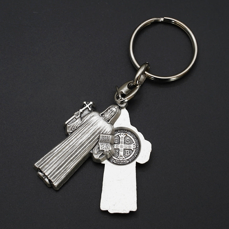 Saint Benedict Openable Keychain