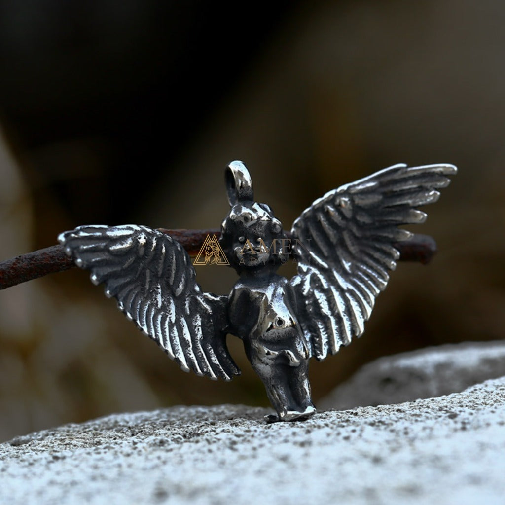 Guardian Angel Pendant Necklace Amen Artisan
