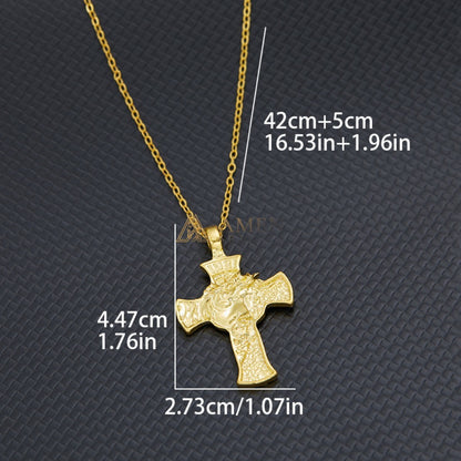 Jesus Crown of Thorns Cross Pendant with Chain | Amen Artisan