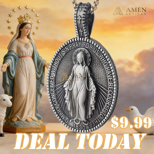 Virgin Mary Titanium Stee Pendent