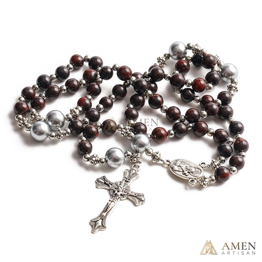 【Deal Today】Red Jasper Rosary