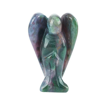 Hand-Carved Crystal Angel Frame – Peace, Guidance & Protection |  Amen Artisan
