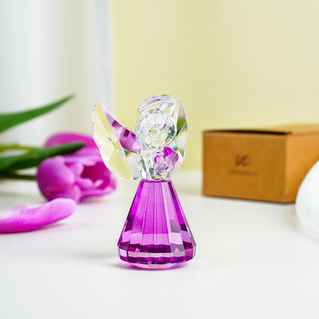 Handmade Crystal Angel Figurine Amen Artisan
