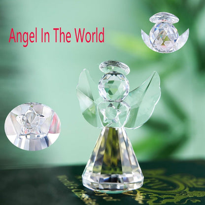Handmade Crystal Angel Figurine Amen Artisan