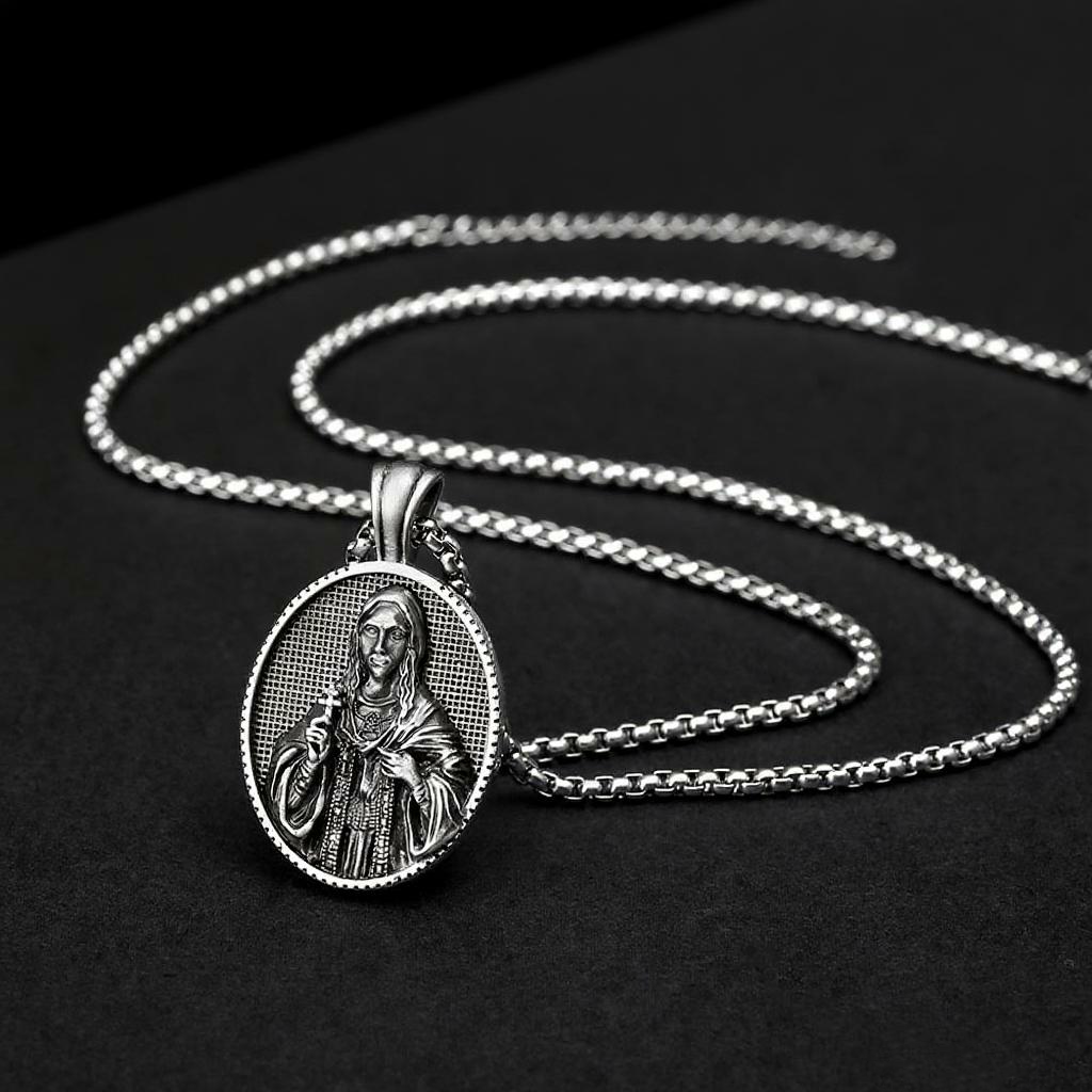 Our Lady of Guadalupe Gold Metal Necklace Amen Artisan