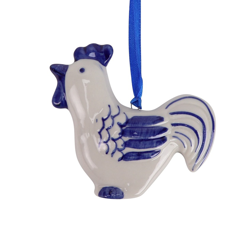 Delft Blue Ceramic Tabletop Ornament Amen Artisan