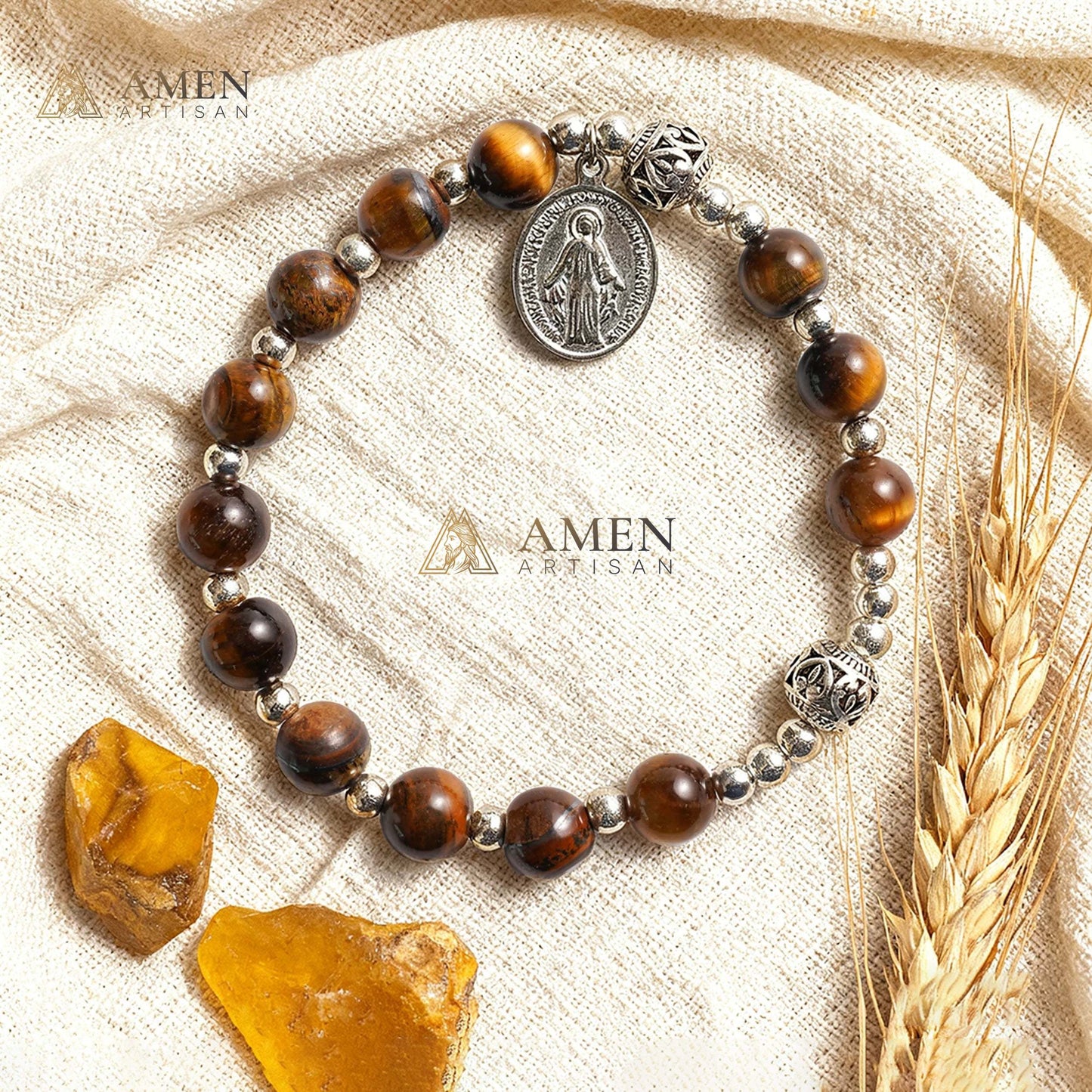 Natural Stone Bracelet Amen Artisan