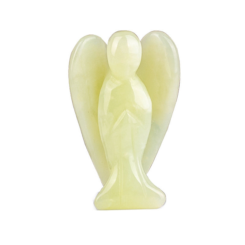 Hand-Carved Crystal Angel Frame – Peace, Guidance & Protection |  Amen Artisan