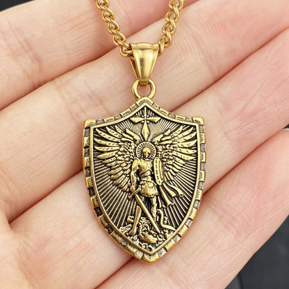 【Deal Today】St Michael Necklace - Amen Artisan