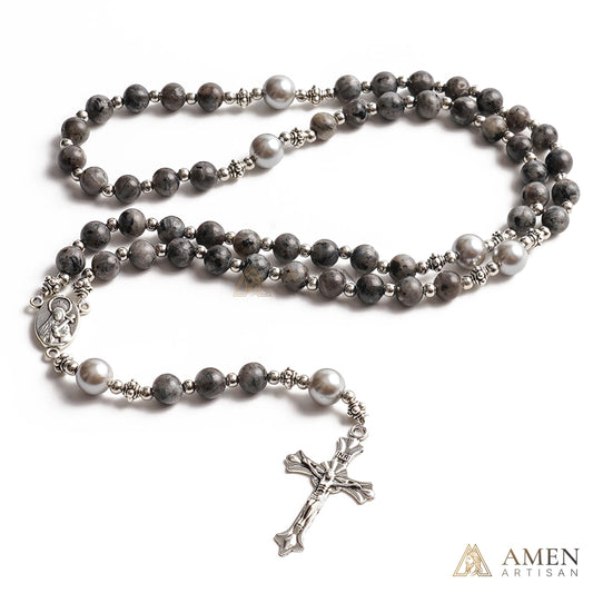 【Deal Today】Black Labradorite Rosary