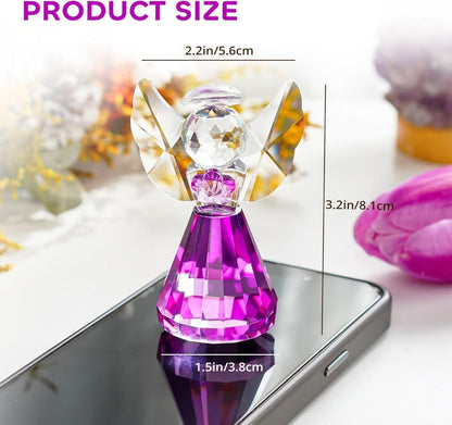 Handmade Crystal Angel Figurine Amen Artisan
