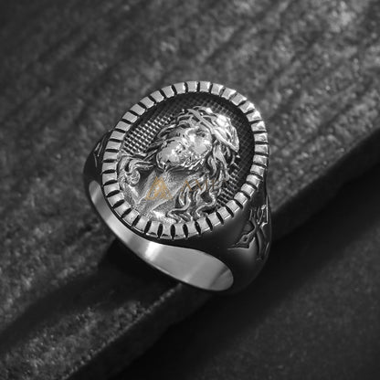 Jesus Crown of Thorns Signet Ring Amen Artisan
