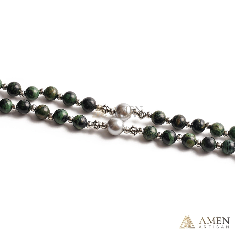 【Deal Today】Kambamba Jasper Rosary