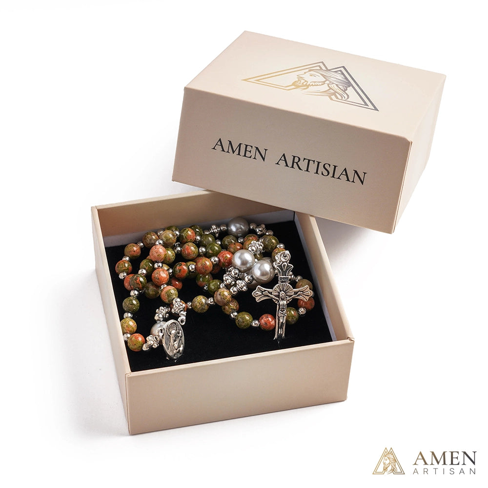 【Deal Today】Unakite Rosary