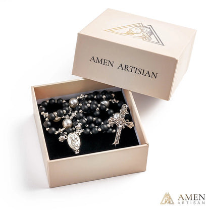 【Deal Today】Matte Obsidian Rosary