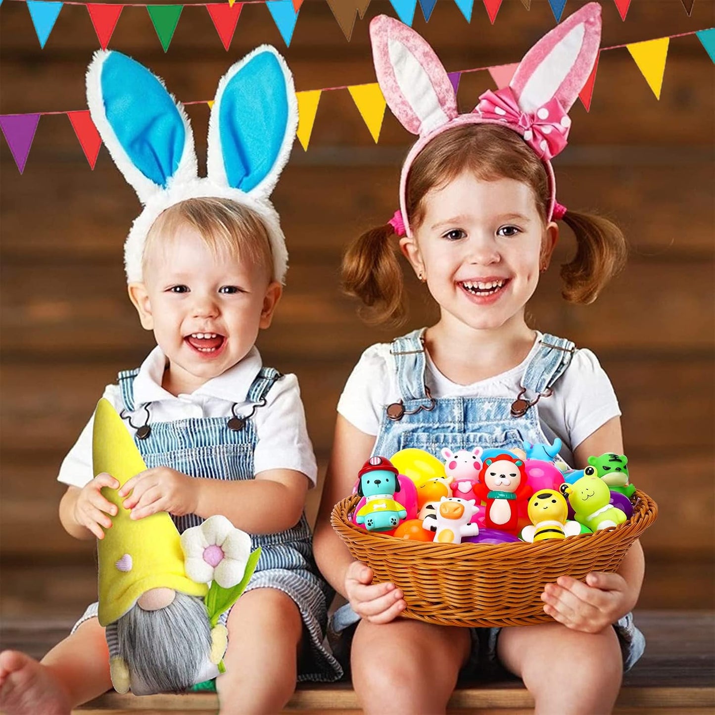 Prefilled Easter Eggs with Animal Finger Puppets Easter Egg Gift Set Amen Artisan
