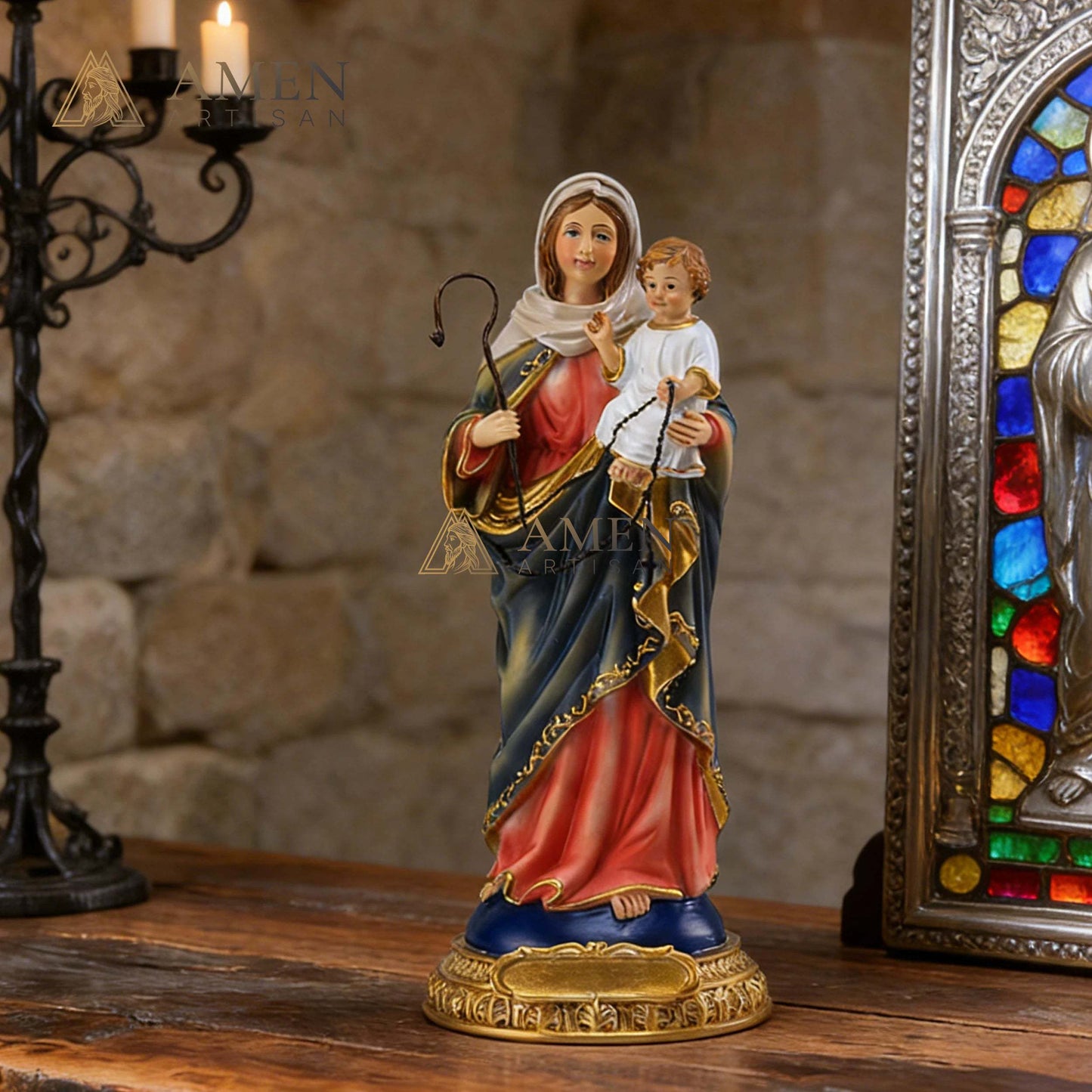 Madonna and Child Statue Amen Artisan