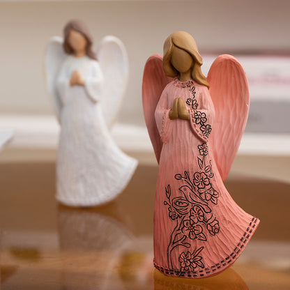Blessing Angel Statue Ornament Guardian of Hope, Warmhearted Home Accent Amen Artisan