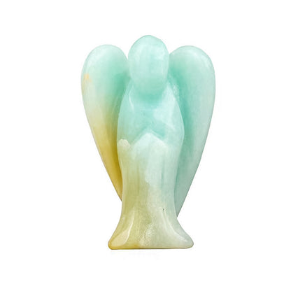 Hand-Carved Crystal Angel Frame – Peace, Guidance & Protection |  Amen Artisan