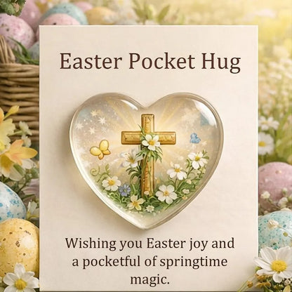 Easter Pocket Hug Mini Figurine  Amen Artisan