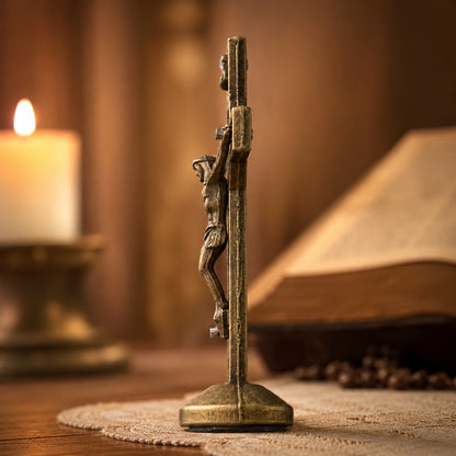 St. Benedict Standing Crucifix — A Prayerful Reminder of Peace and Protection