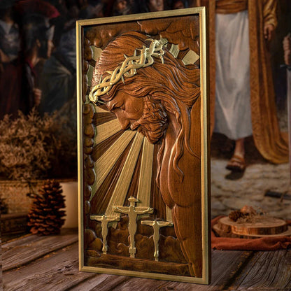 Jesus of the Passion Wood Caring Amen Artisan