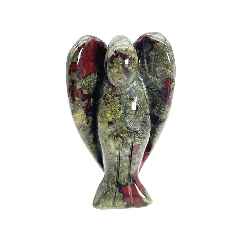 Hand-Carved Crystal Angel Frame – Peace, Guidance & Protection |  Amen Artisan