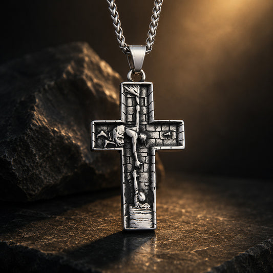 【Deal Today】Vintage Cross Pendant Necklace | Amen Artisan