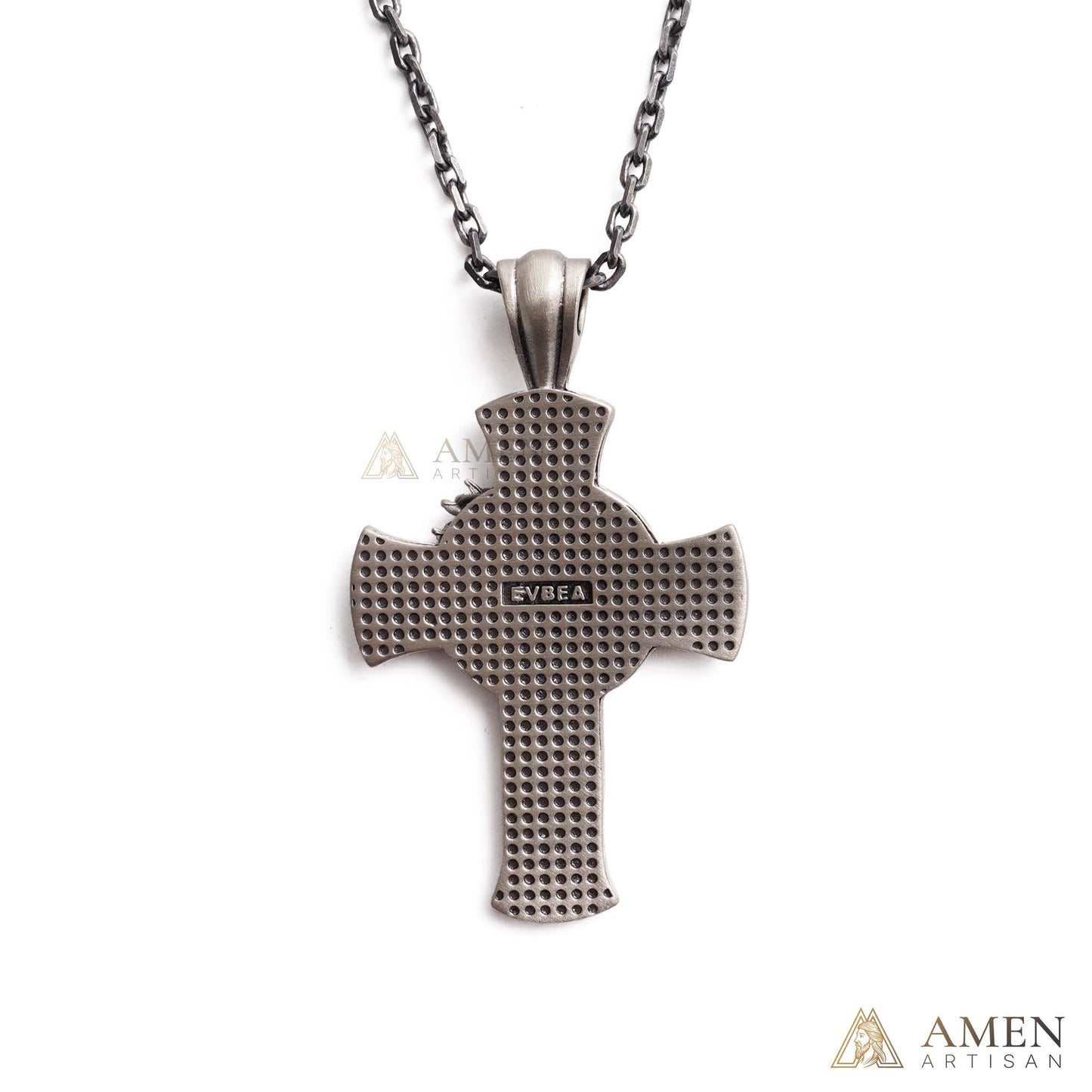 Jesus Crown of Thorns Cross Pendant with Chain | Amen Artisan