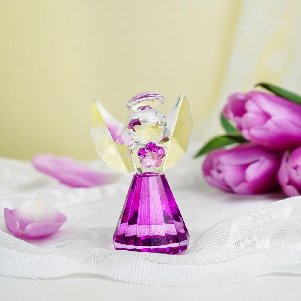 Handmade Crystal Angel Figurine Amen Artisan