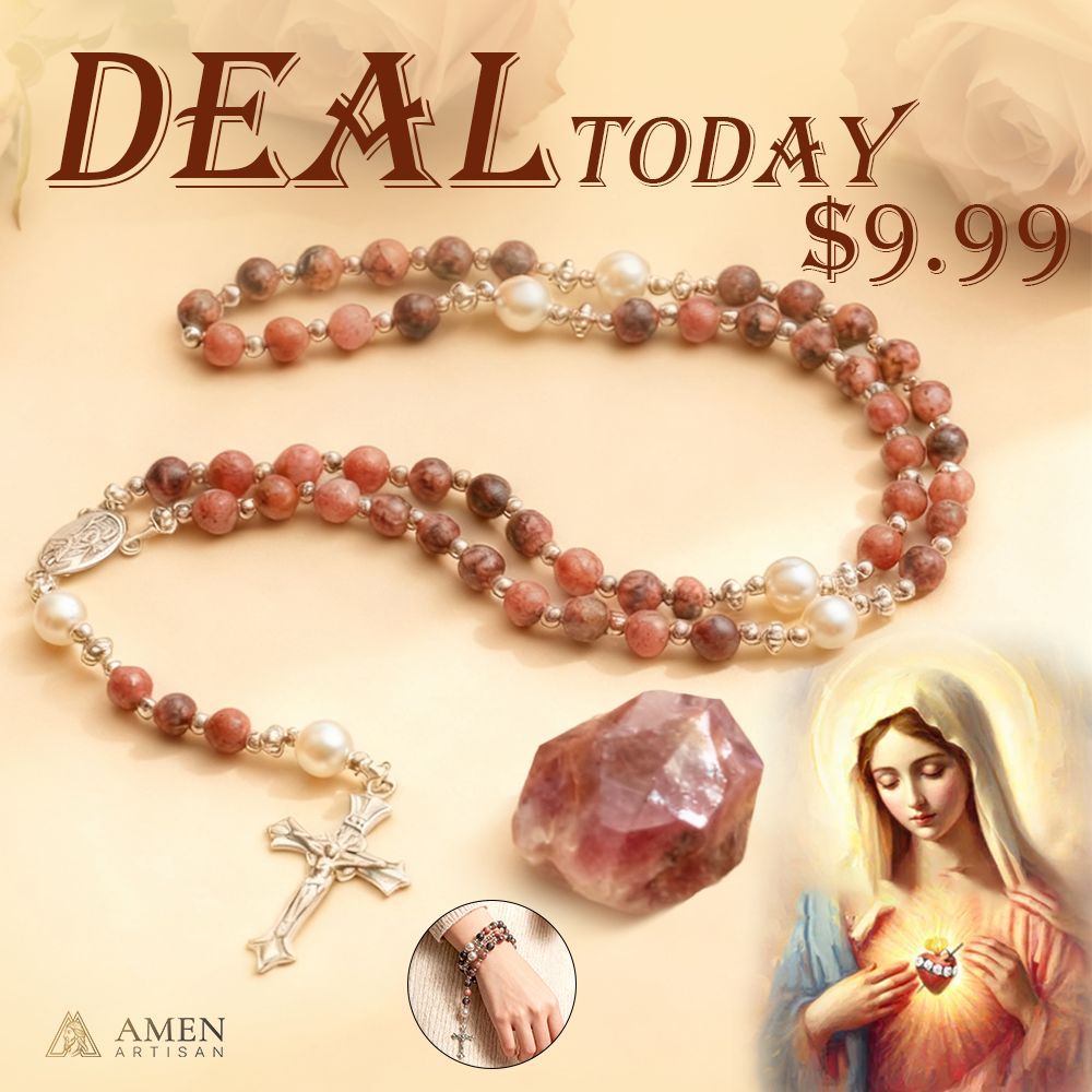 【Deal Today】Rhodonite Rosary