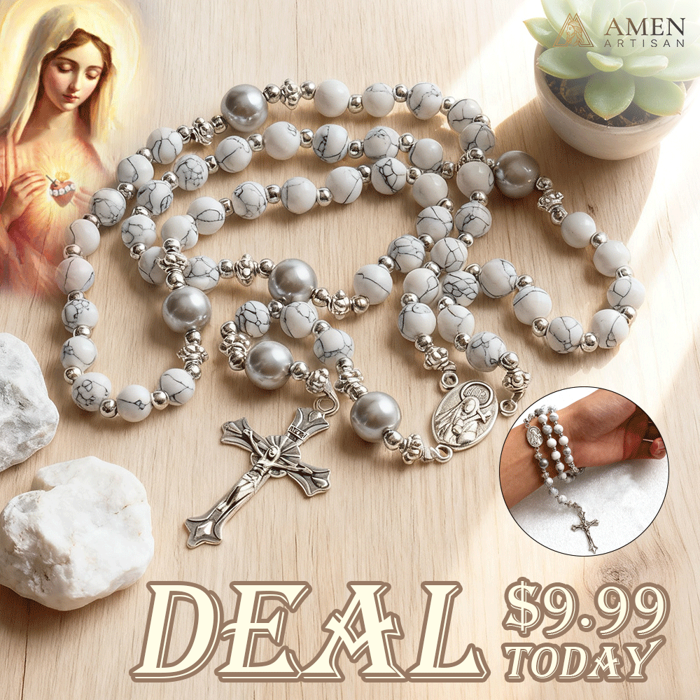 【Deal Today】Howlite Rosary