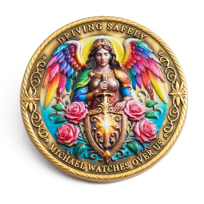St. Michael the Archangel Car Visor Clip Amen Artisan