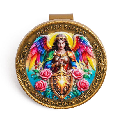 St. Michael the Archangel Car Visor Clip Amen Artisan