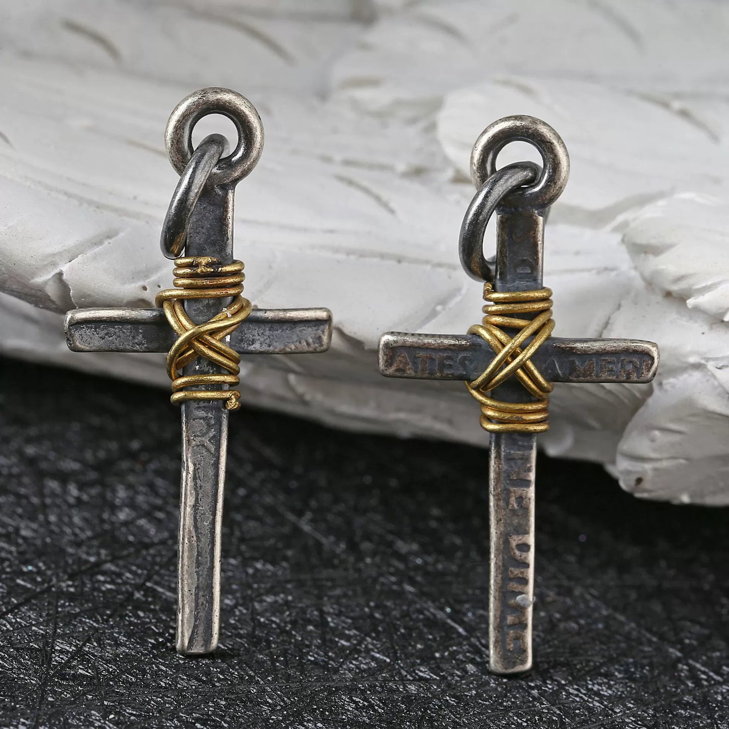 Amen Artisan Cross-Wrapped Pendant Necklace