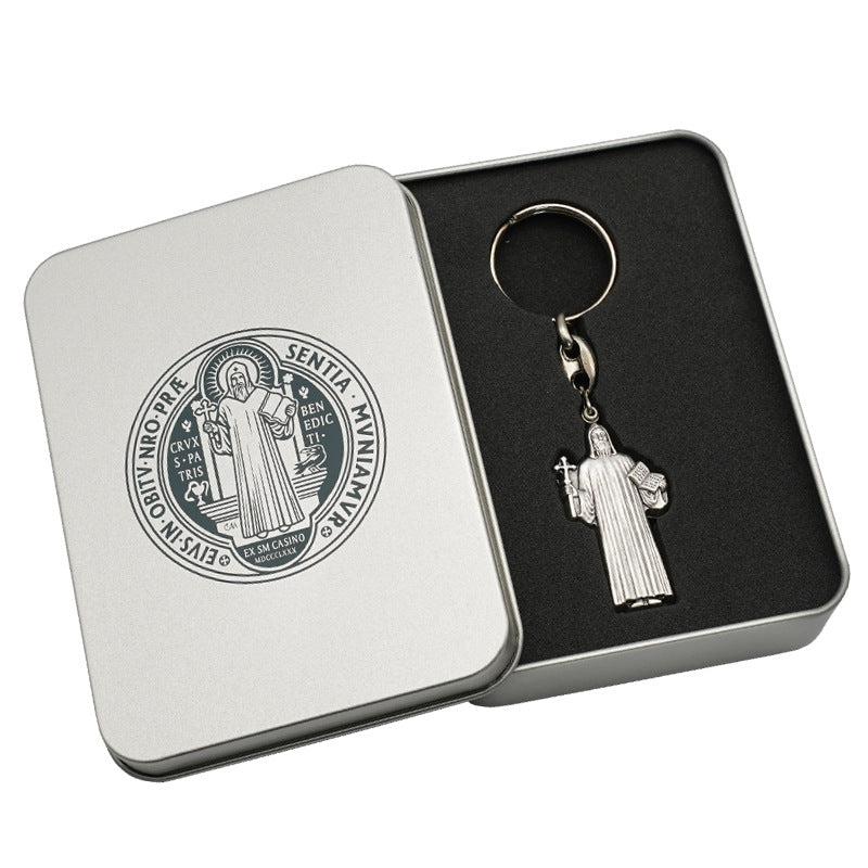 Saint Benedict Openable Keychain