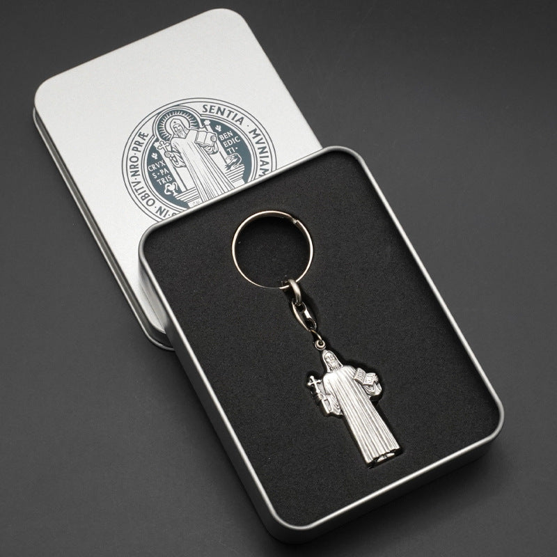 Saint Benedict Openable Keychain