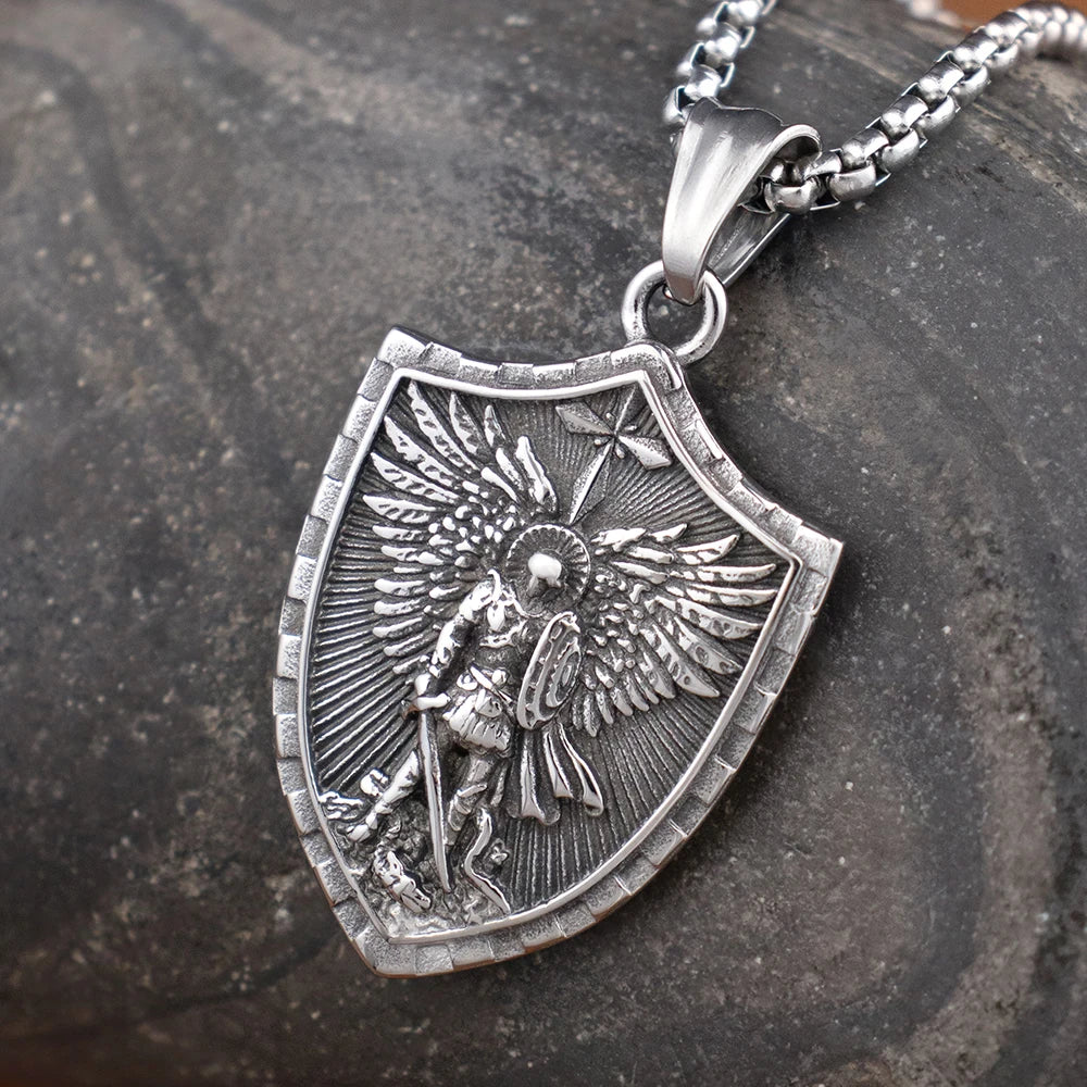 【Deal Today】St Michael Necklace - Amen Artisan