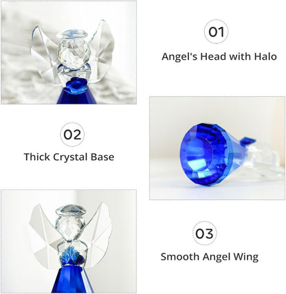 Handmade Crystal Angel Figurine Amen Artisan