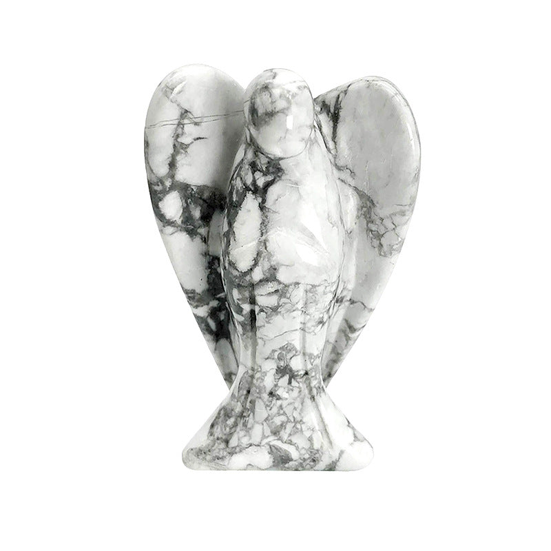 Hand-Carved Crystal Angel Frame – Peace, Guidance & Protection |  Amen Artisan