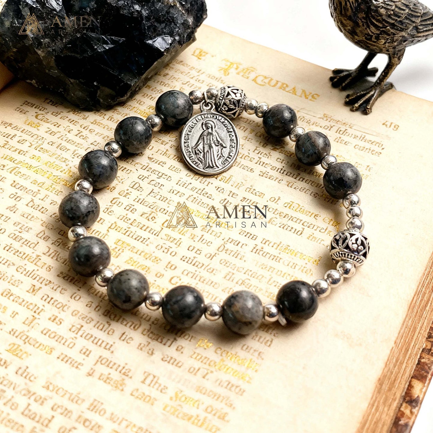 Natural Stone Bracelet Amen Artisan