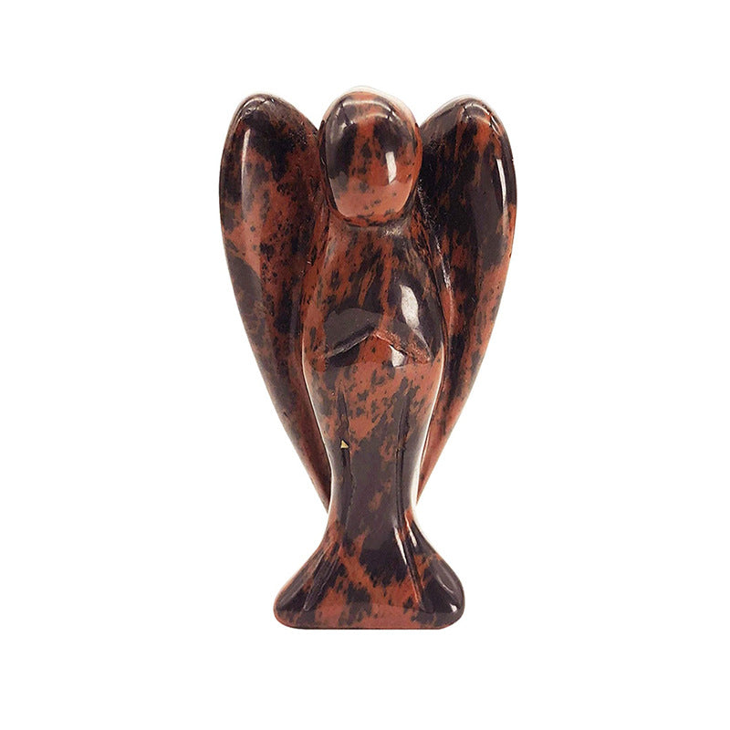 Hand-Carved Crystal Angel Frame – Peace, Guidance & Protection |  Amen Artisan