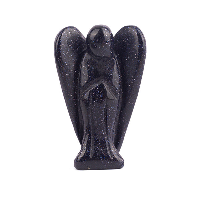 Hand-Carved Crystal Angel Frame – Peace, Guidance & Protection |  Amen Artisan