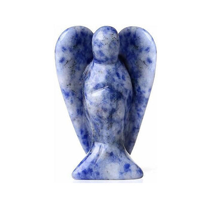 Hand-Carved Crystal Angel Frame – Peace, Guidance & Protection |  Amen Artisan