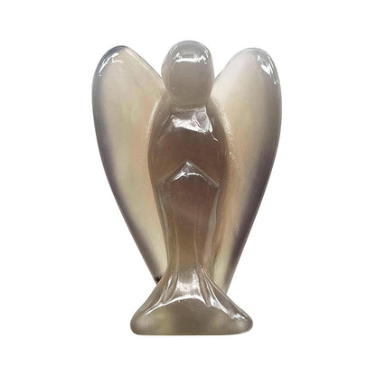 Hand-Carved Crystal Angel Frame – Peace, Guidance & Protection |  Amen Artisan