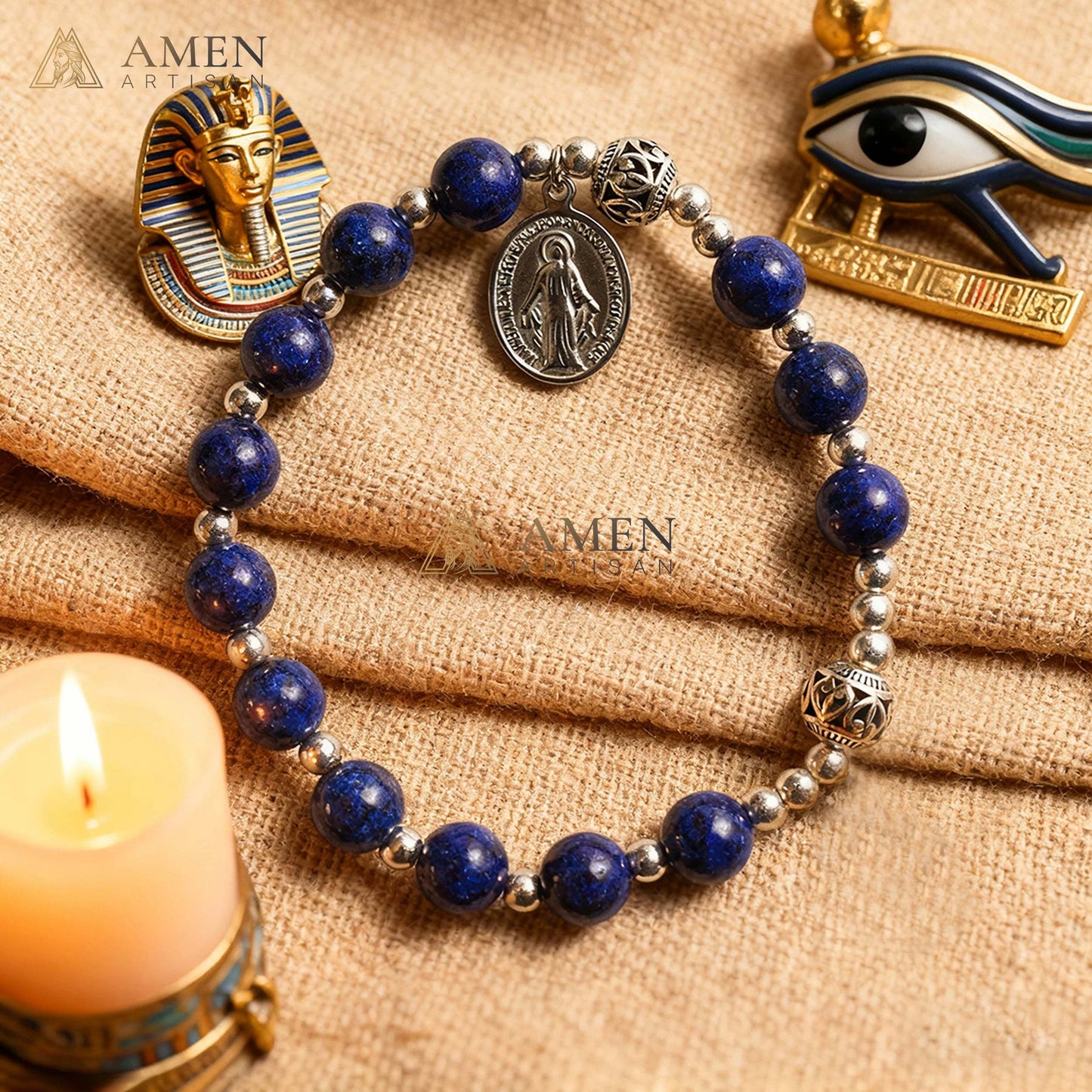 Natural Stone Bracelet Amen Artisan