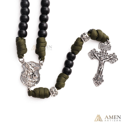50% Off Today | St. Michael the Archangel Tactical Paracord Rosary | Amen Artisan