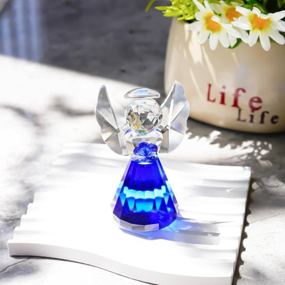 Handmade Crystal Angel Figurine Amen Artisan