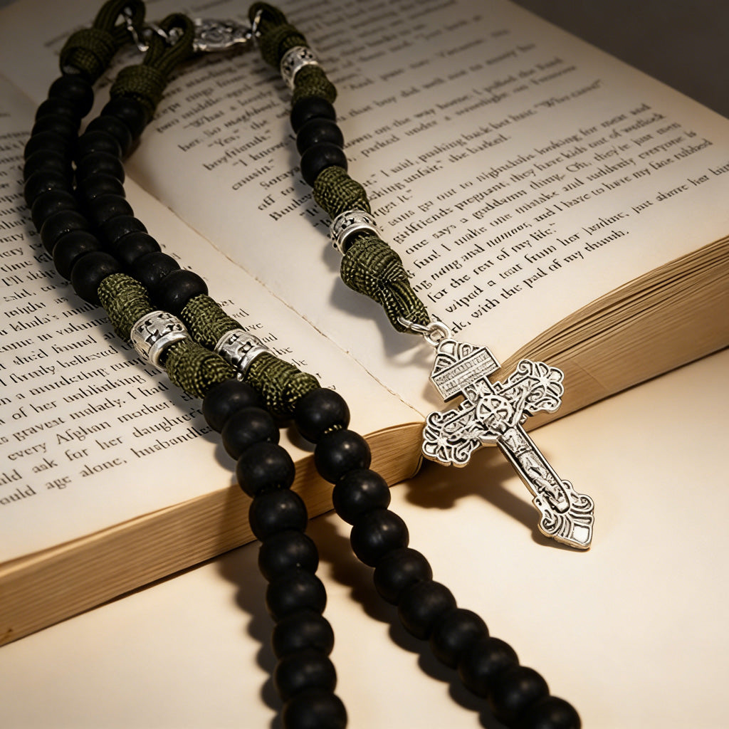 St. Michael the Archangel Tactical Paracord Rosary – Guardian of Courage Amen Artisan